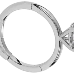 White Gold Multi-Stage Locking Ring