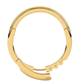 Minimalist Multi-Stage Locking Gold Ring